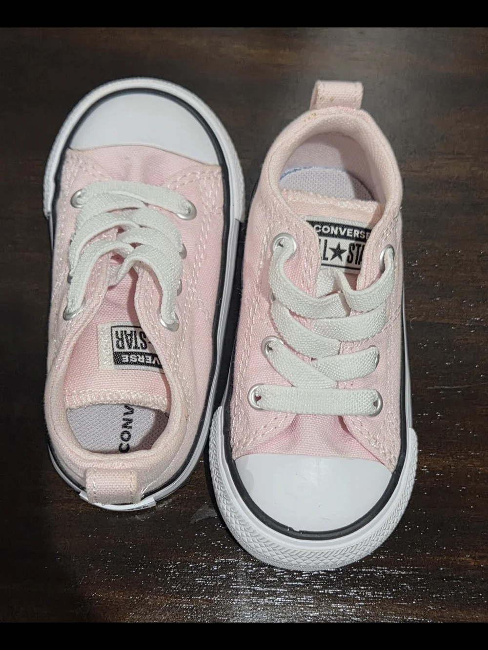 Converse Toddlers Pink Canvas Low-Top Sneakers